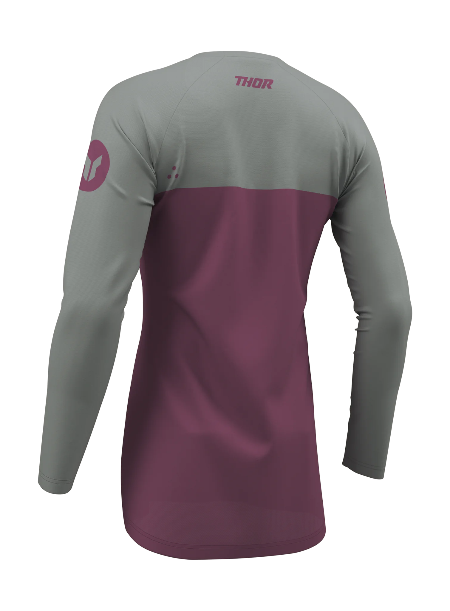 Thor Dames Cross Shirt 2026 Ridemode Menace - Paars / Grijs