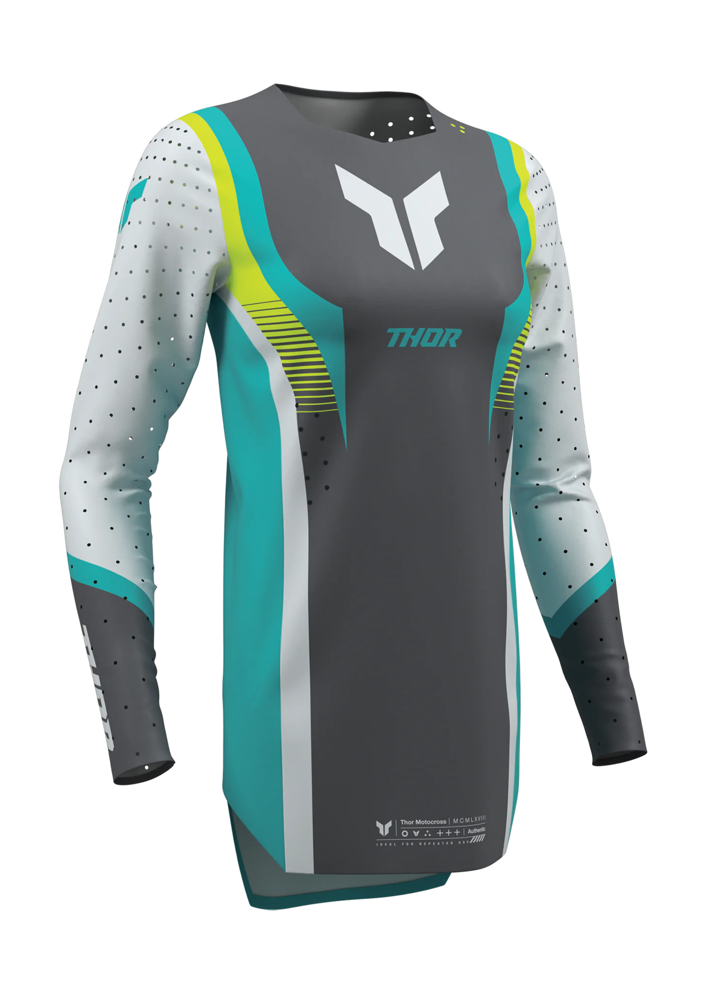 Thor Dames Crosskleding 2026 Sportmode Velocity - Grijs / Aqua
