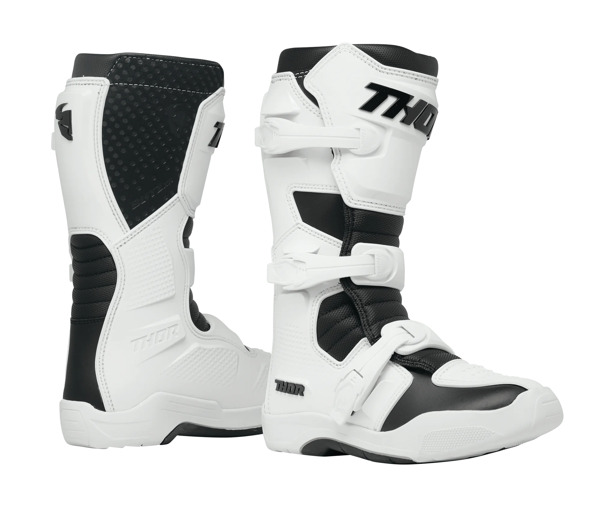 Thor Dames Crosslaarzen Blitz XR - Wit / Zwart