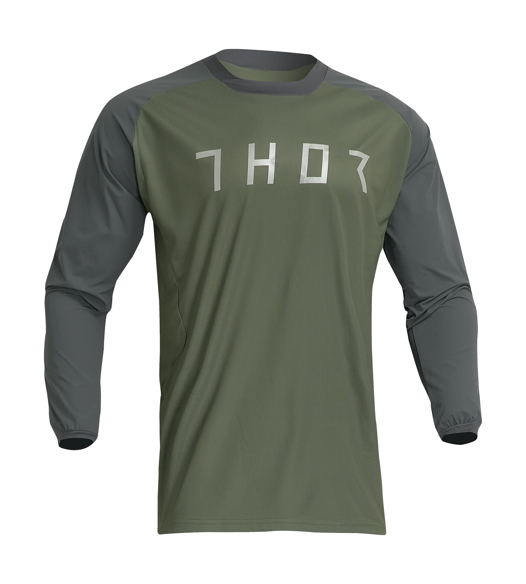 Thor Enduro Shirt Terrain - Army / Charcoal