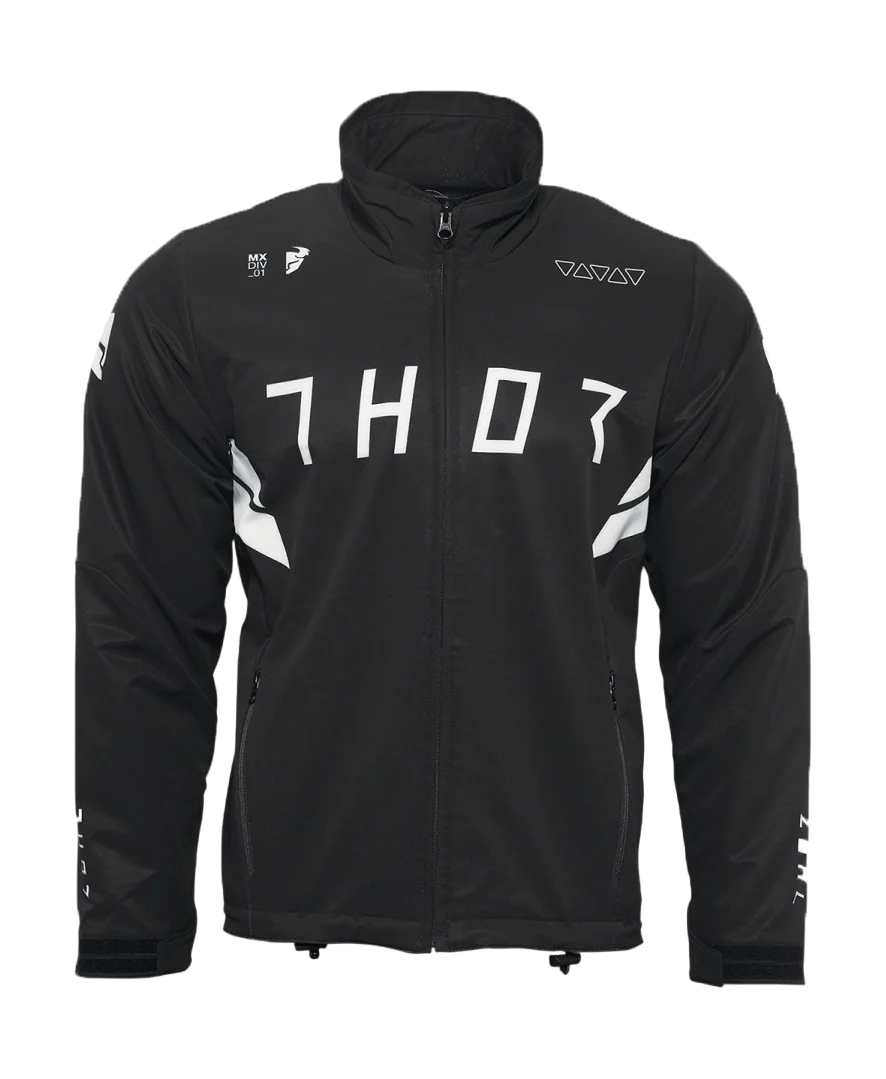 Thor Fleece Jas Warmup - Zwart / Wit