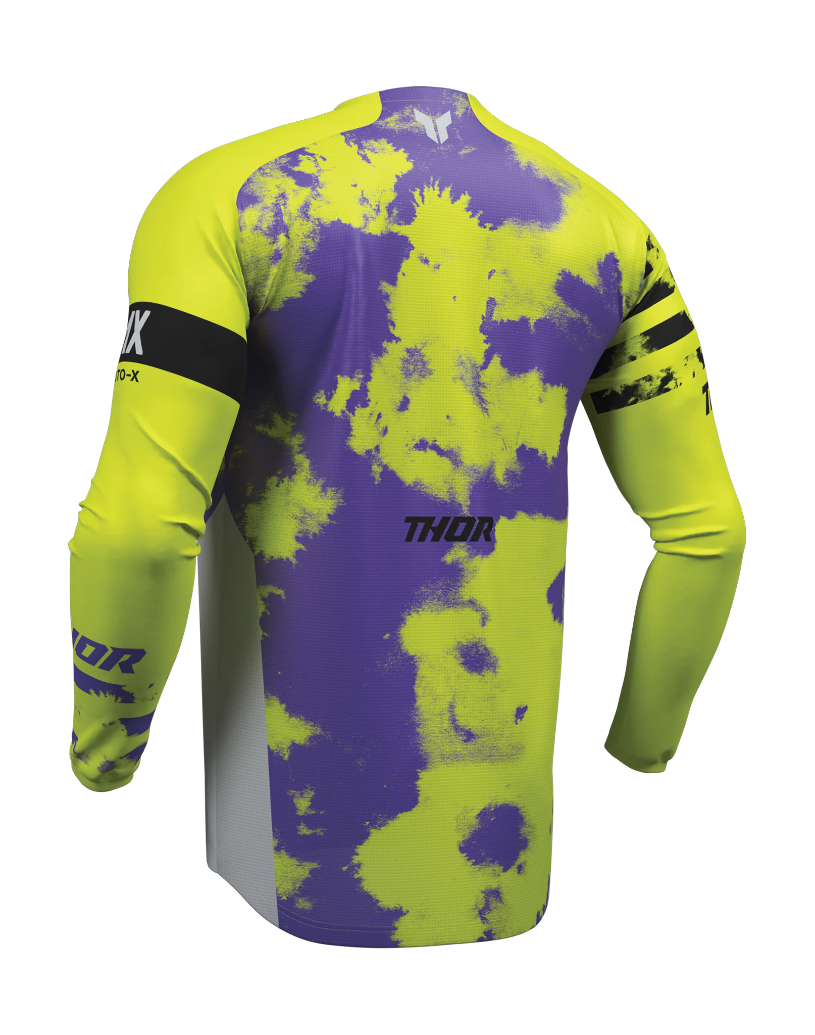 Thor Kinder Cross Shirt 2026 Launchmode Bleach - Grijs / Acid