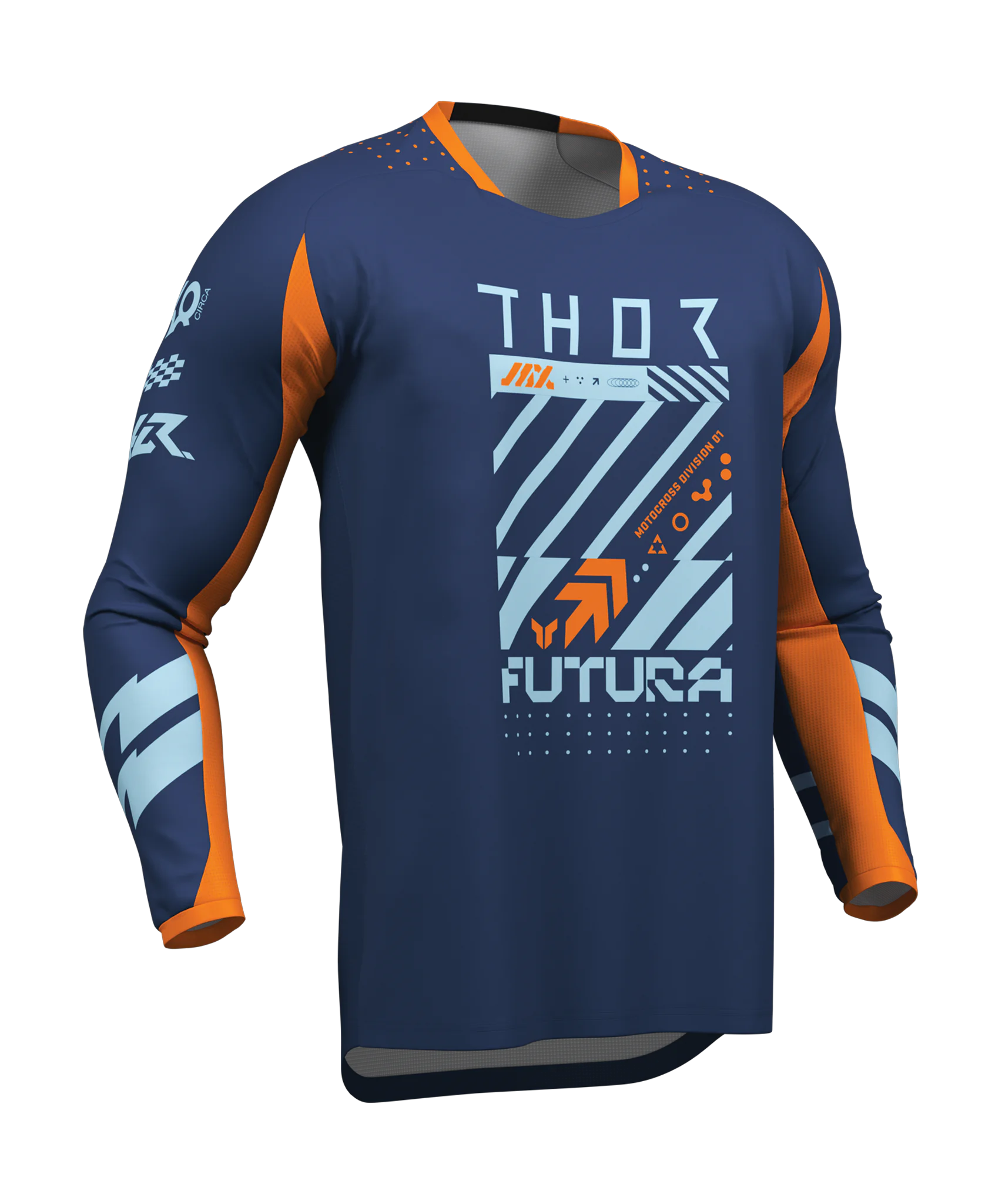 Thor Kinder Crosskleding 2026 Launchmode Futura - Navy / Oranje
