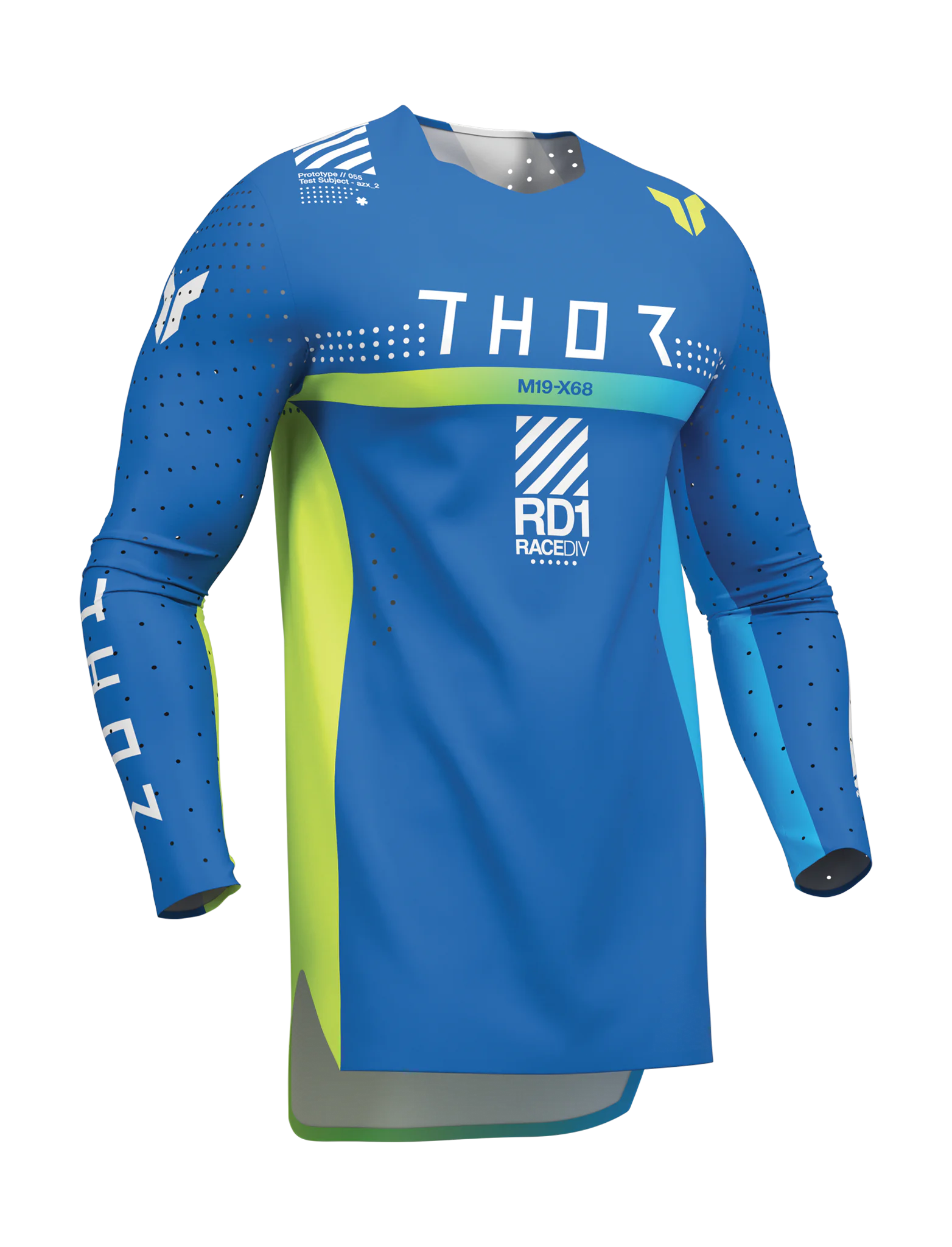Thor Kinder Cross Shirt 2026 Sportmode Synth - Blauw