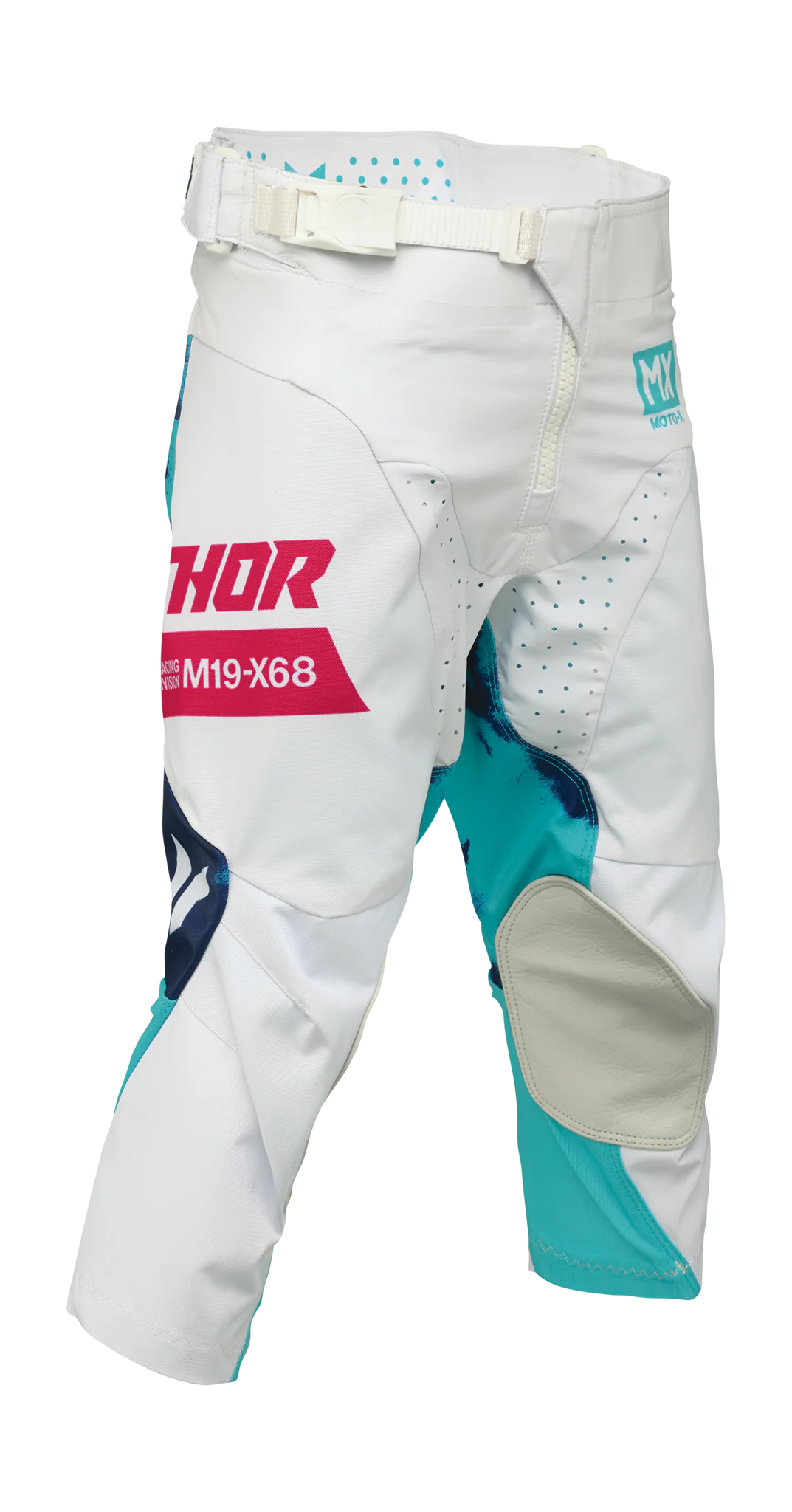 Thor Kinder Crossbroek 2026 Launchmode Bleach - Wit / Aqua