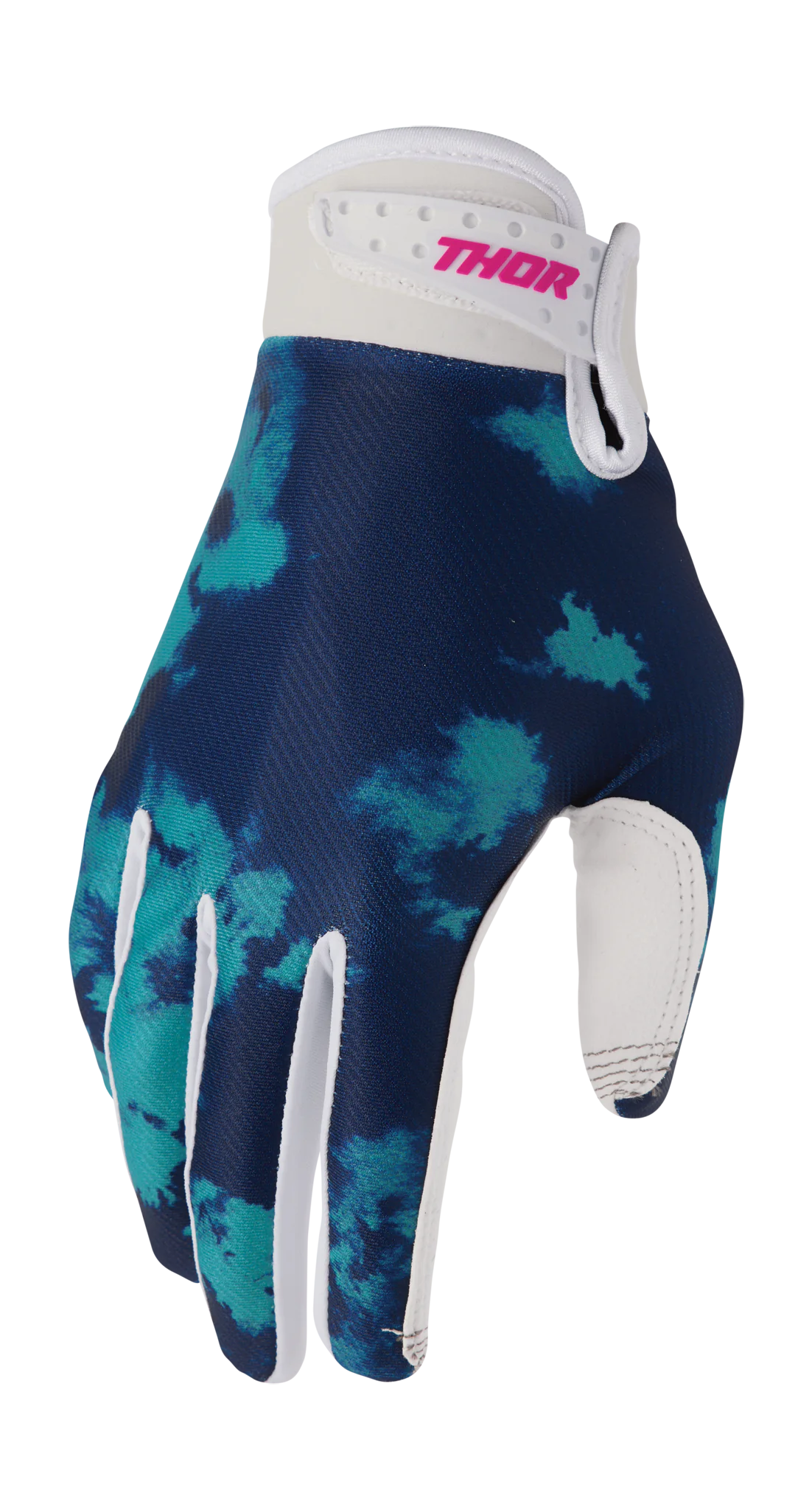 Thor Kinder Crosshandschoenen 2026 Launchmode Bleach - Wit / Aqua