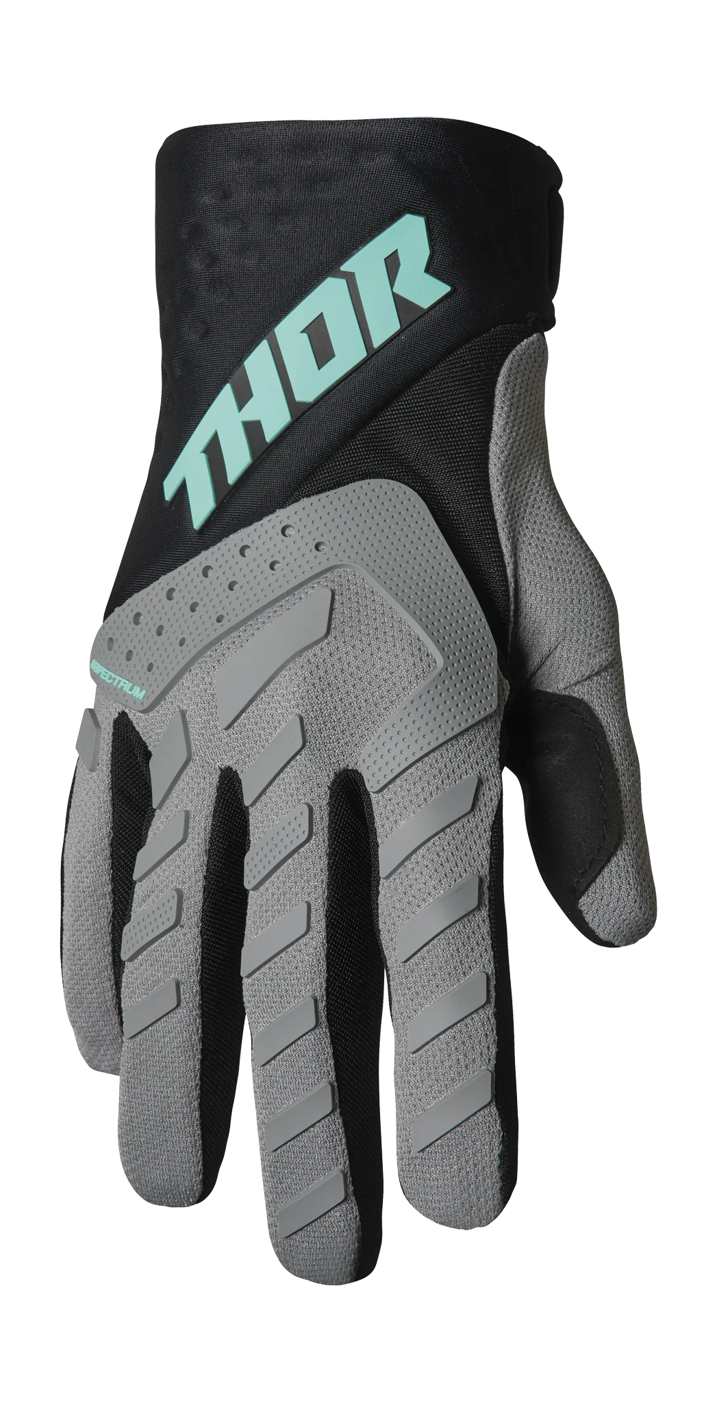 Thor Kinder Crosshandschoenen 2026 Spectrum - Grijs / Zwart / Mint
