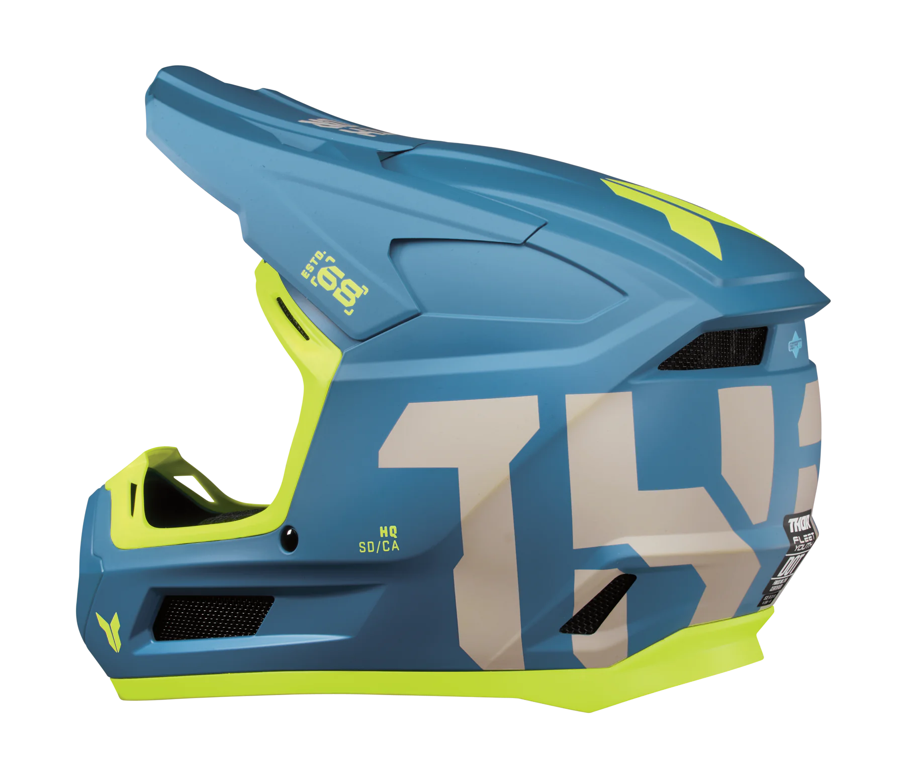 Thor Kinder Crosshelm Fleet Forge - Blauw