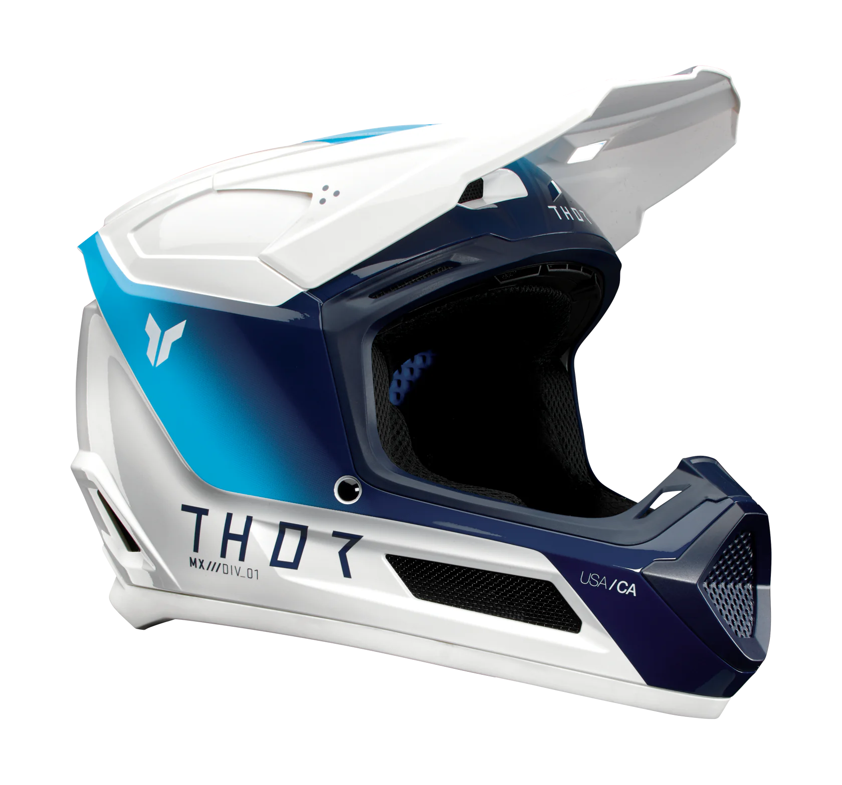 Thor Kinder Crosshelm Fleet Storm - Wit / Navy
