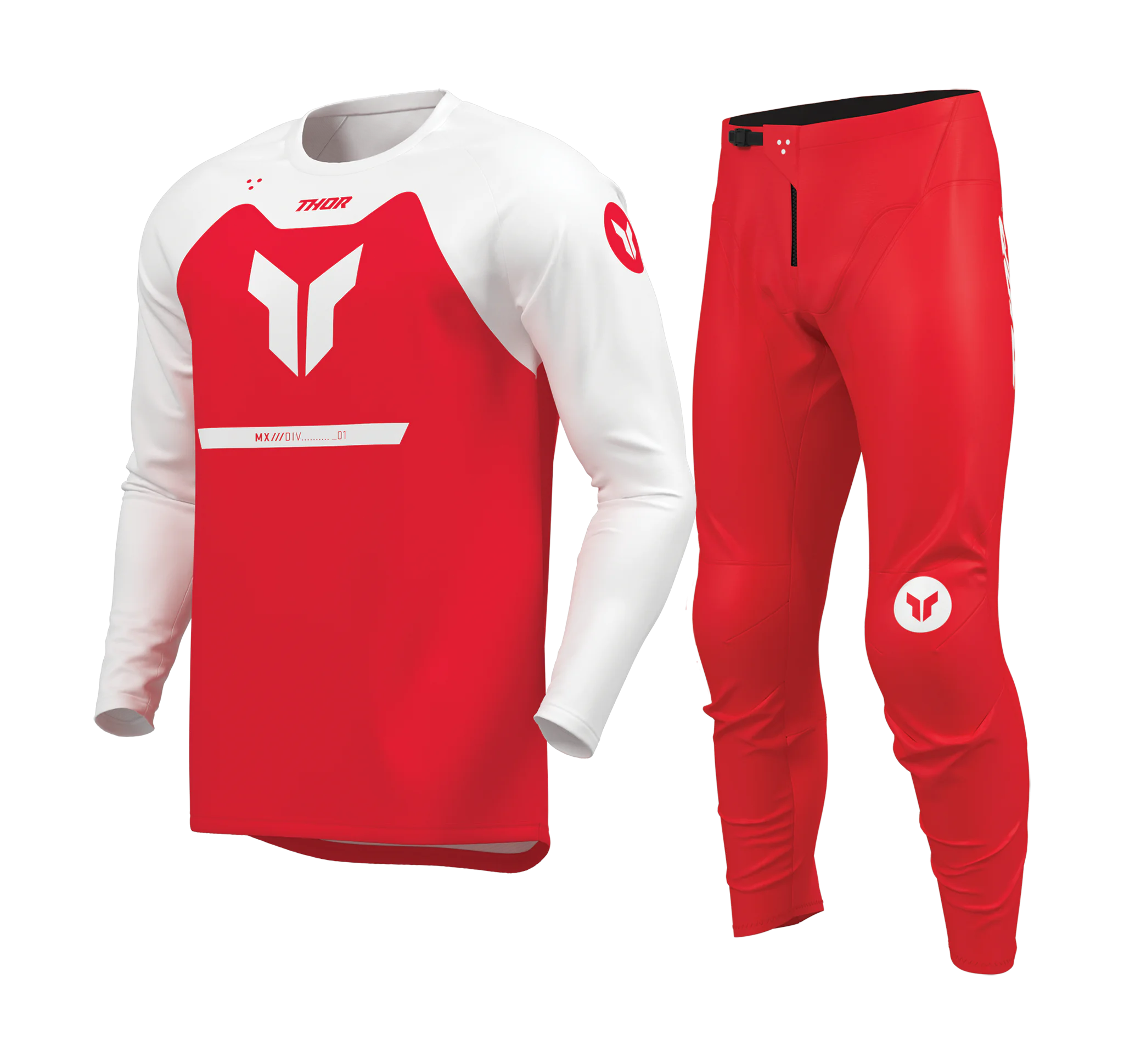 Thor Kinder Crosskleding 2026 Ridemode Menace - Rood