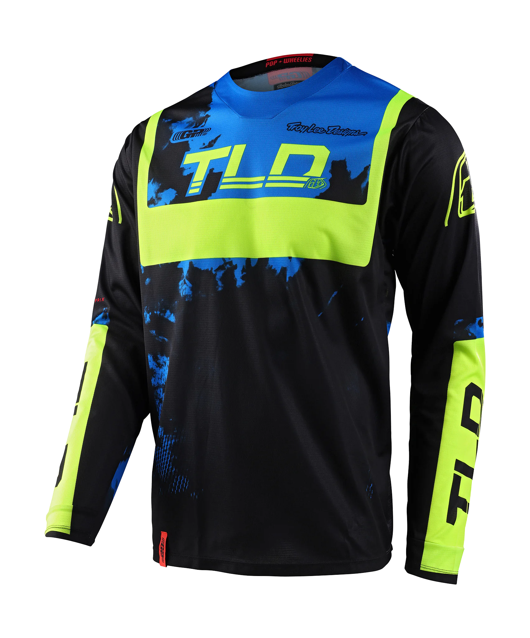 Troy Lee Designs Cross Shirt GP Astro - Zwart / Geel