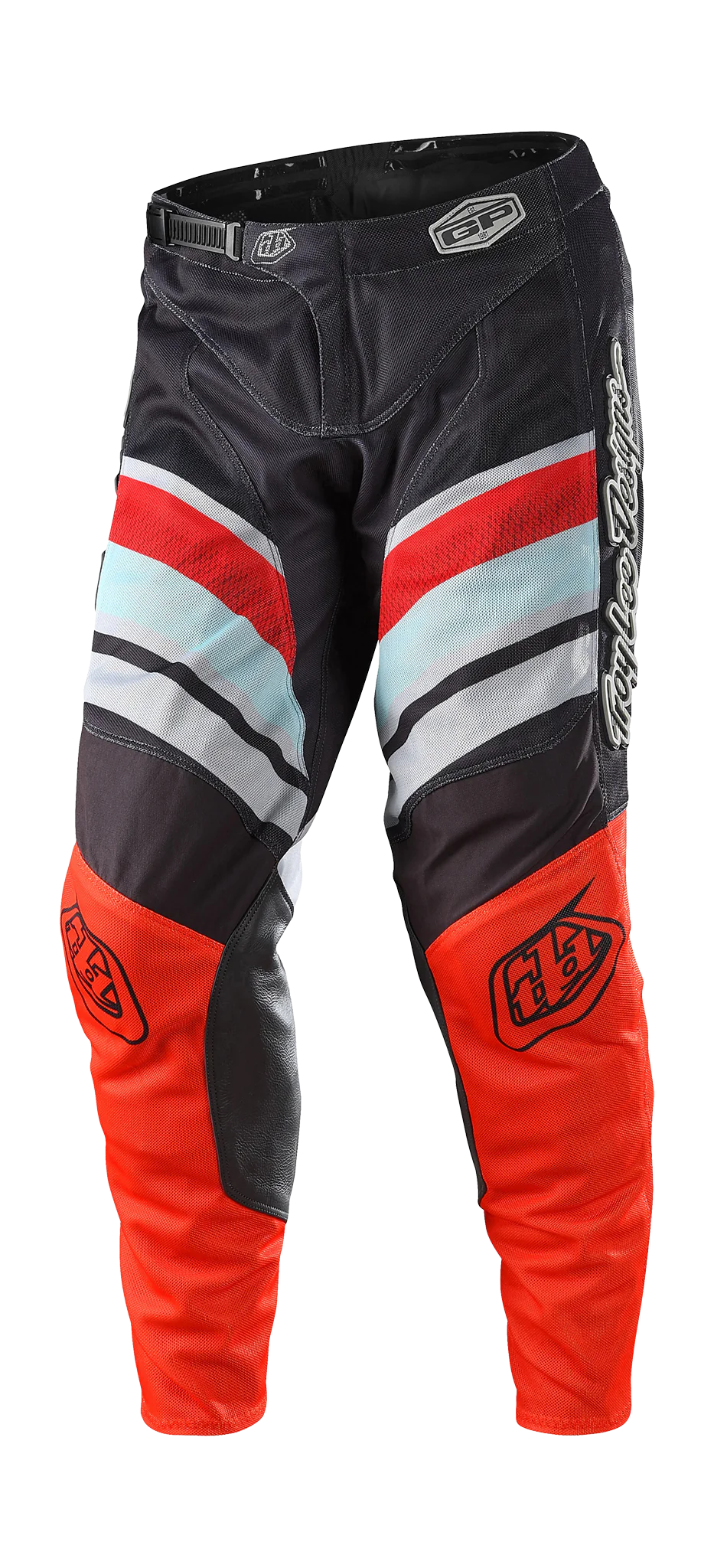 Troy Lee Designs Crossbroek GP Air Warped - Charcoal / Oranje