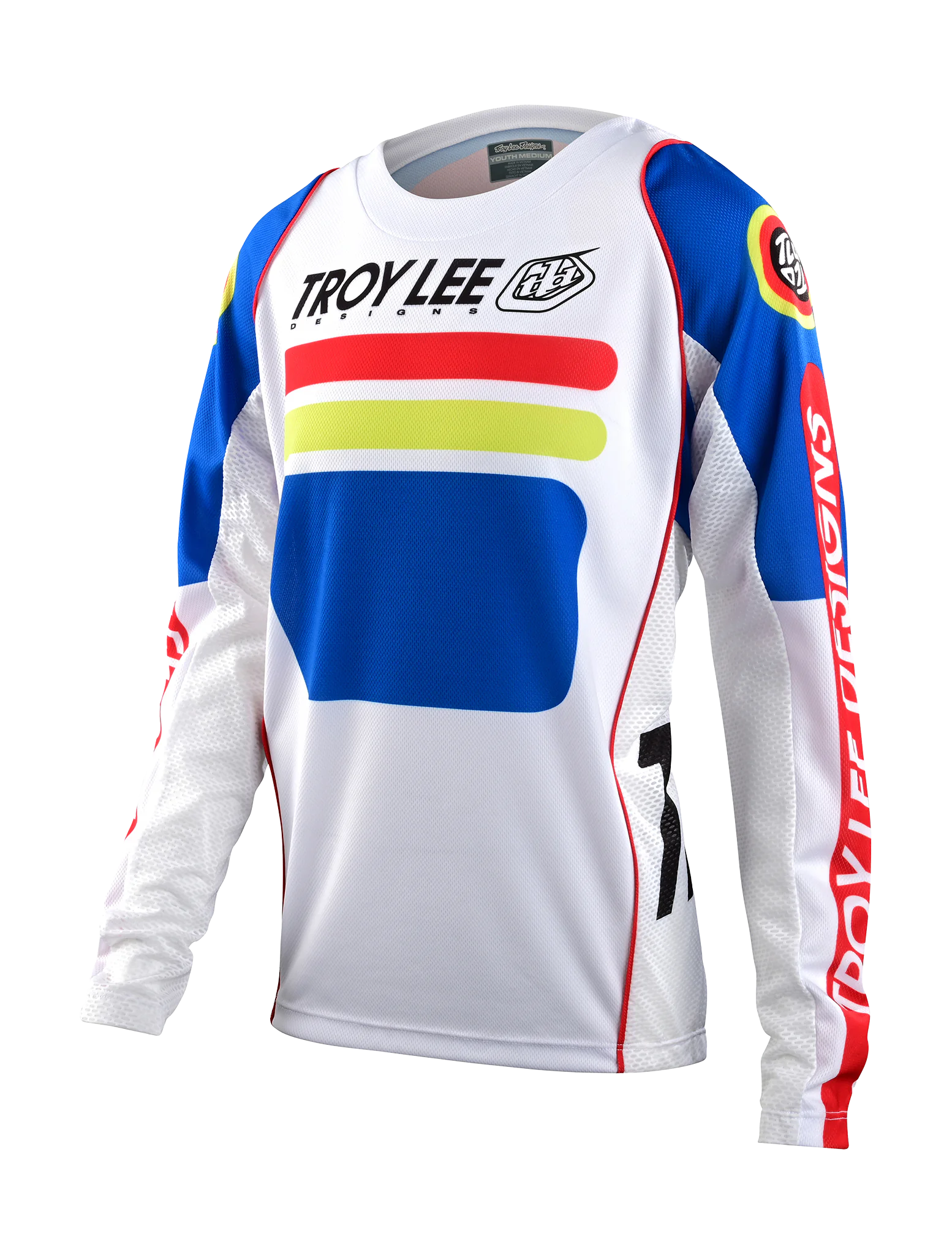 Troy Lee Designs Kinder Cross Shirt GP Drop In - Wit