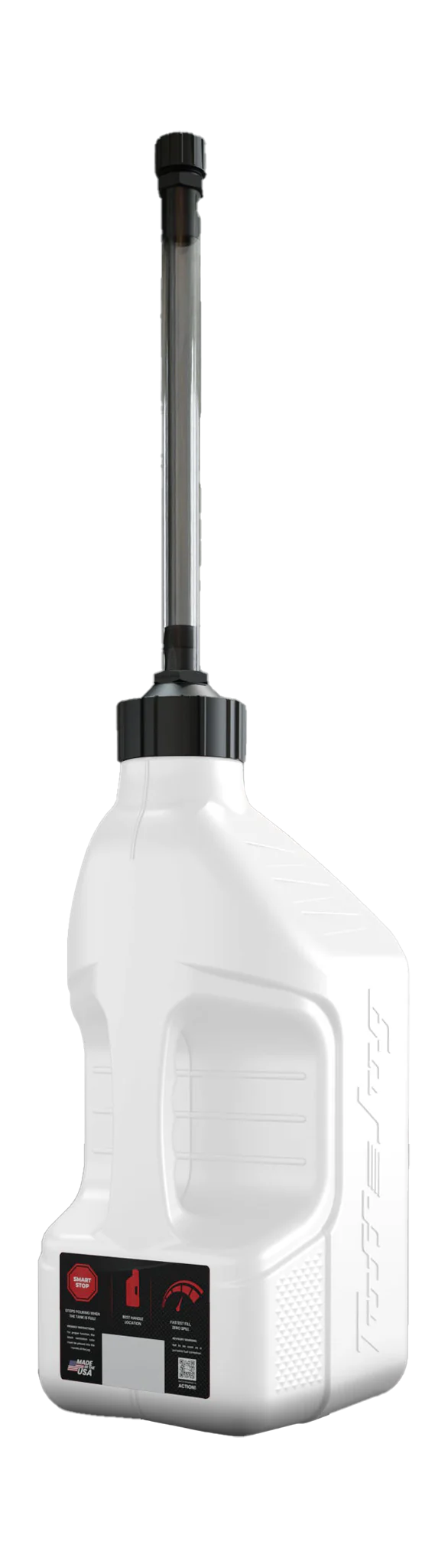 Tuff Jug Benzinekan Gen 3 Flexibele Slang met Auto-Stop - Wit / Zwart - 10 L