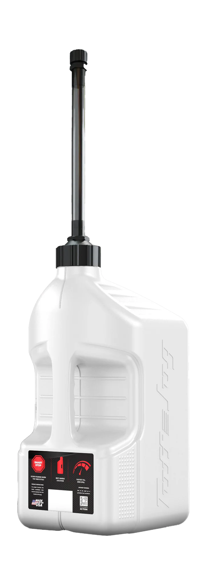 Tuff Jug Benzinekan Gen 3 Flexibele Slang met Auto-Stop - Wit / Zwart - 20 L