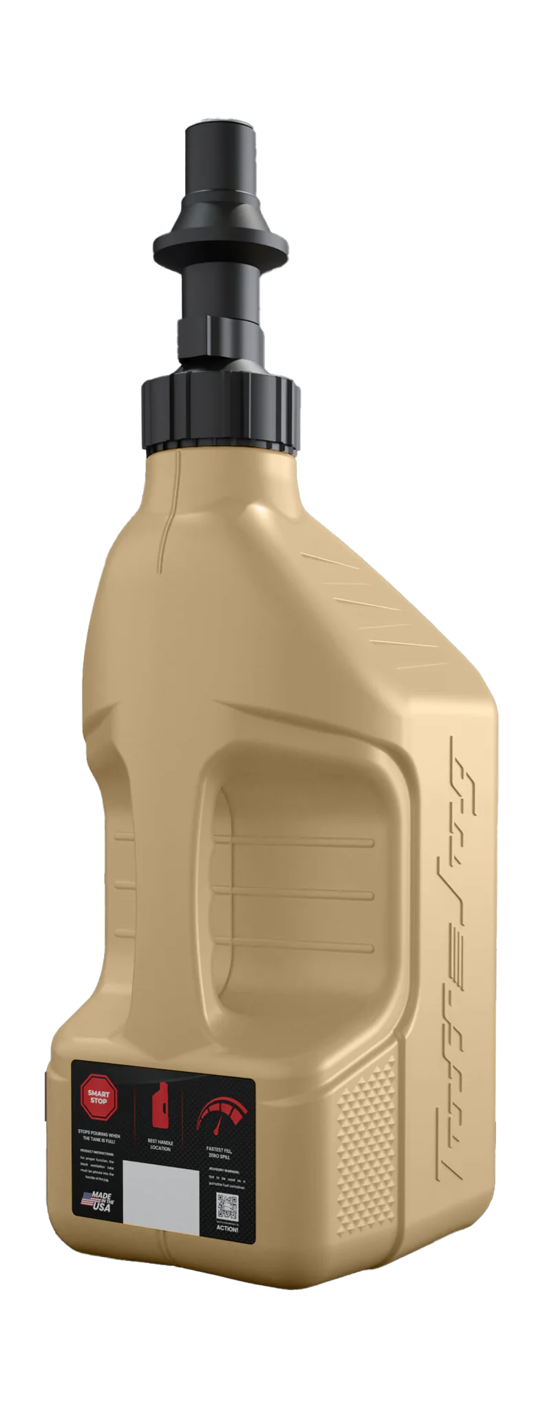 Tuff Jug Benzinekan Gen 3 Snelvuldop - Desert Tan / Zwart - 10 L