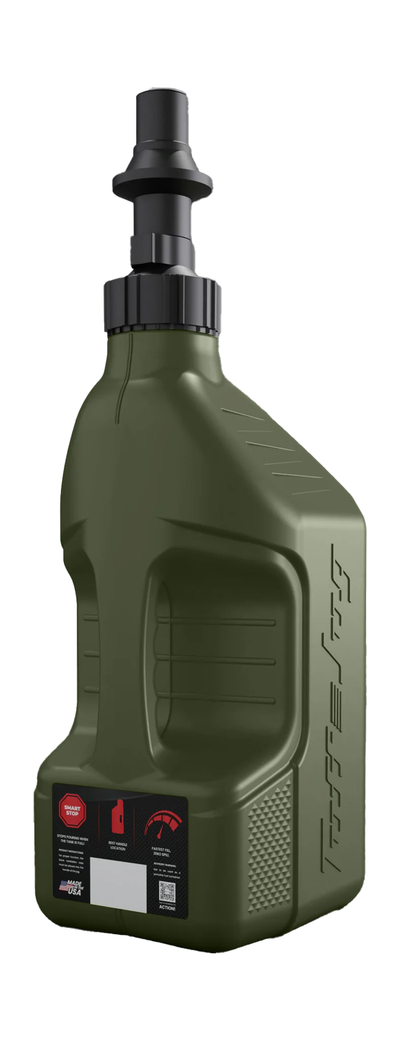 Tuff Jug Benzinekan Gen 3 Snelvuldop - Forest Green / Zwart - 10 L