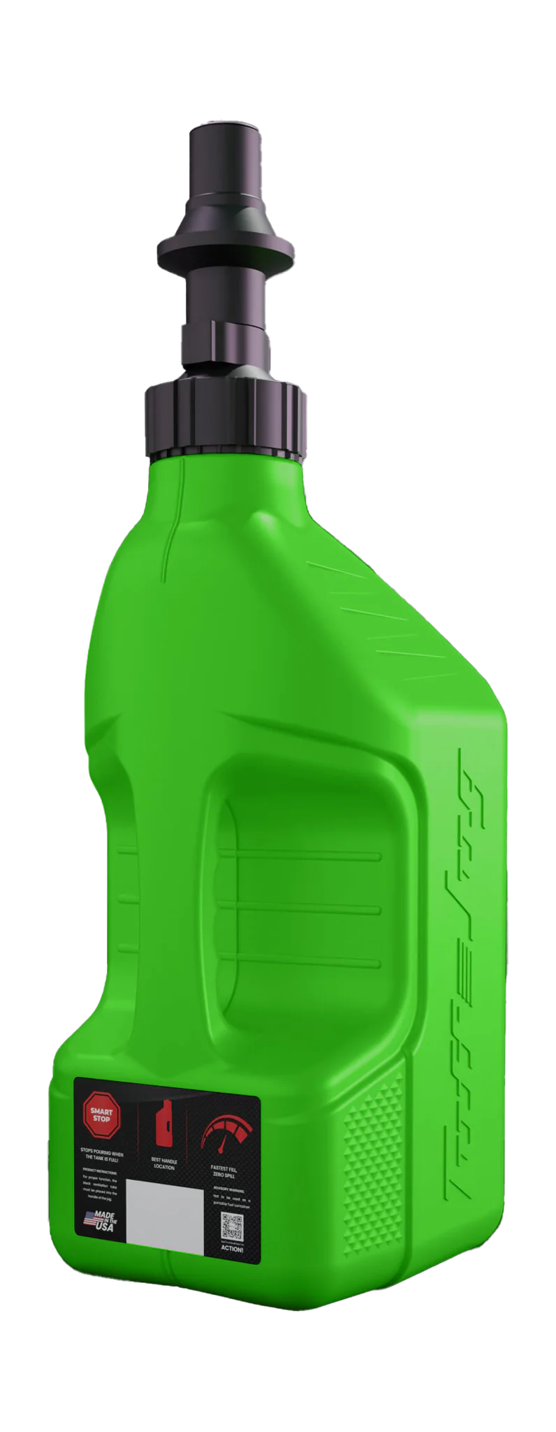 Tuff Jug Benzinekan Gen 3 Snelvuldop - Kawi Green / Zwart - 10 L