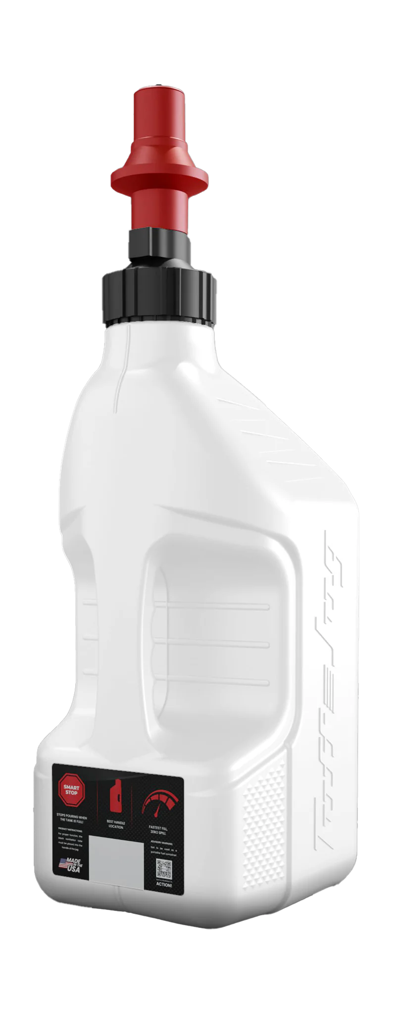 Tuff Jug Benzinekan Gen 3 Snelvuldop - Wit / Rood - 10 L