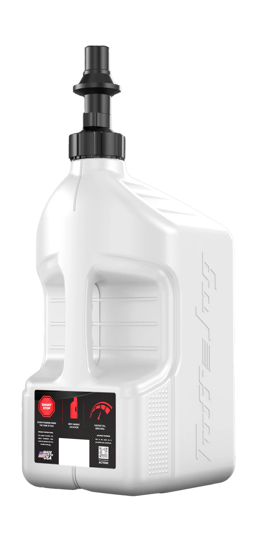 Tuff Jug Benzinekan Gen 3 Snelvuldop - Wit / Zwart - 20 L