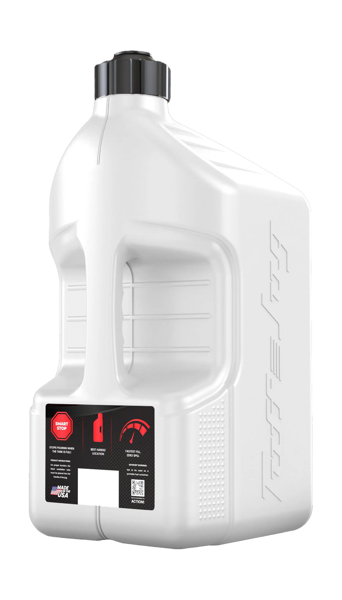 Tuff Jug Benzinekan Gen 3 Standaard Dop &amp; Center Plug - Wit / Zwart - 20 L