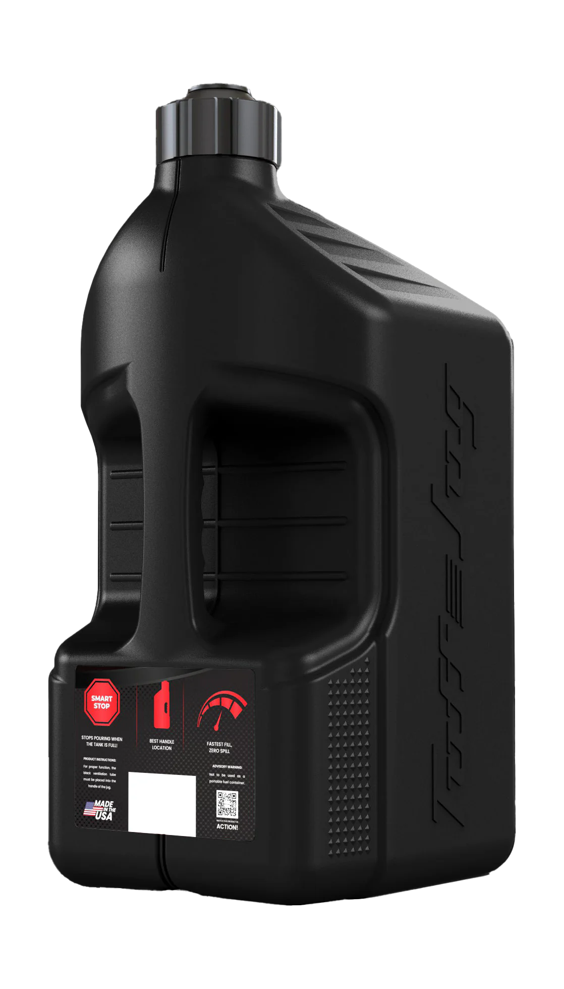 Tuff Jug Benzinekan Gen 3 Standaard Dop &amp; Center Plug - Zwart / Zwart - 20 L
